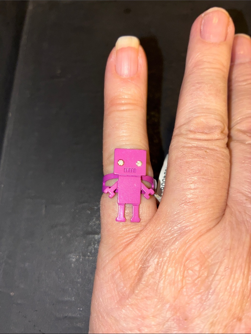Pink Robot Ring - Fun Adjustable Accessory - Picture 7 of 10